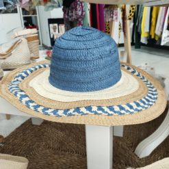 Sombrero Rafia Azul