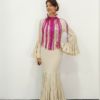 Vestido Flamenca Canastero Licra Beige