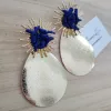 Pendientes Sevilla Flamenca Azul Eléctrico