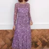 Vestido Tul Gracia Malva