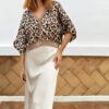 Bomber Satinada Botones Leo