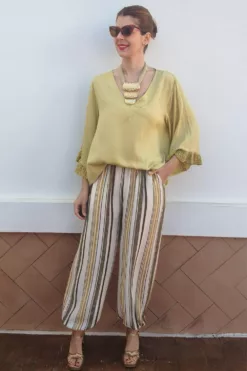 Blusa Altamira Ancha Amarilla Lima