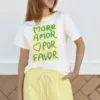 Camiseta More Amore Amarilla