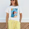 Camiseta Perro Café Celeste