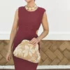 Bolso Floreado Beige