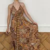 Vestido Mandala Espalda al Aire Naranja