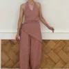 Pantalón Bombacho Pañuelo Vichy Caldera