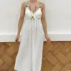 Vestido Abalorios Blanco